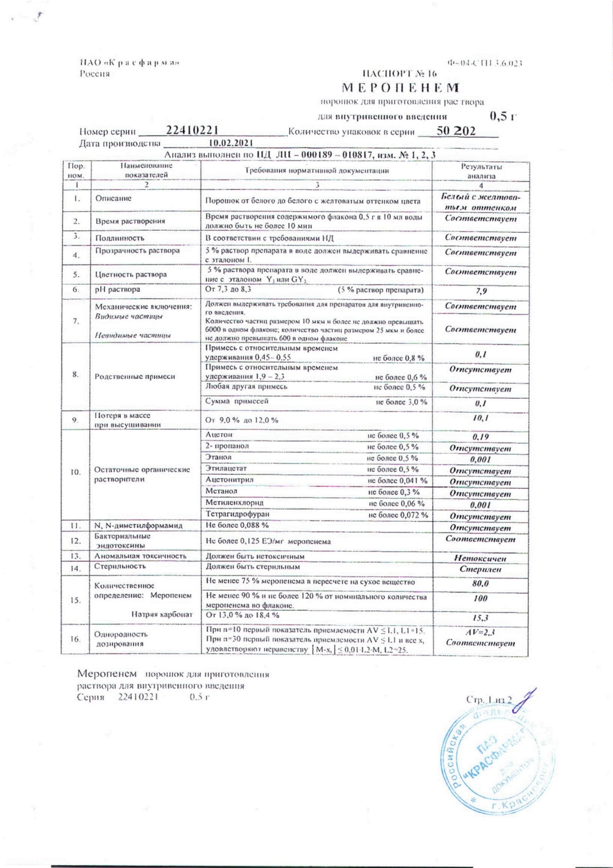 Меропенем инструкция по применению, цены, отзывы, аналоги - купить в ...