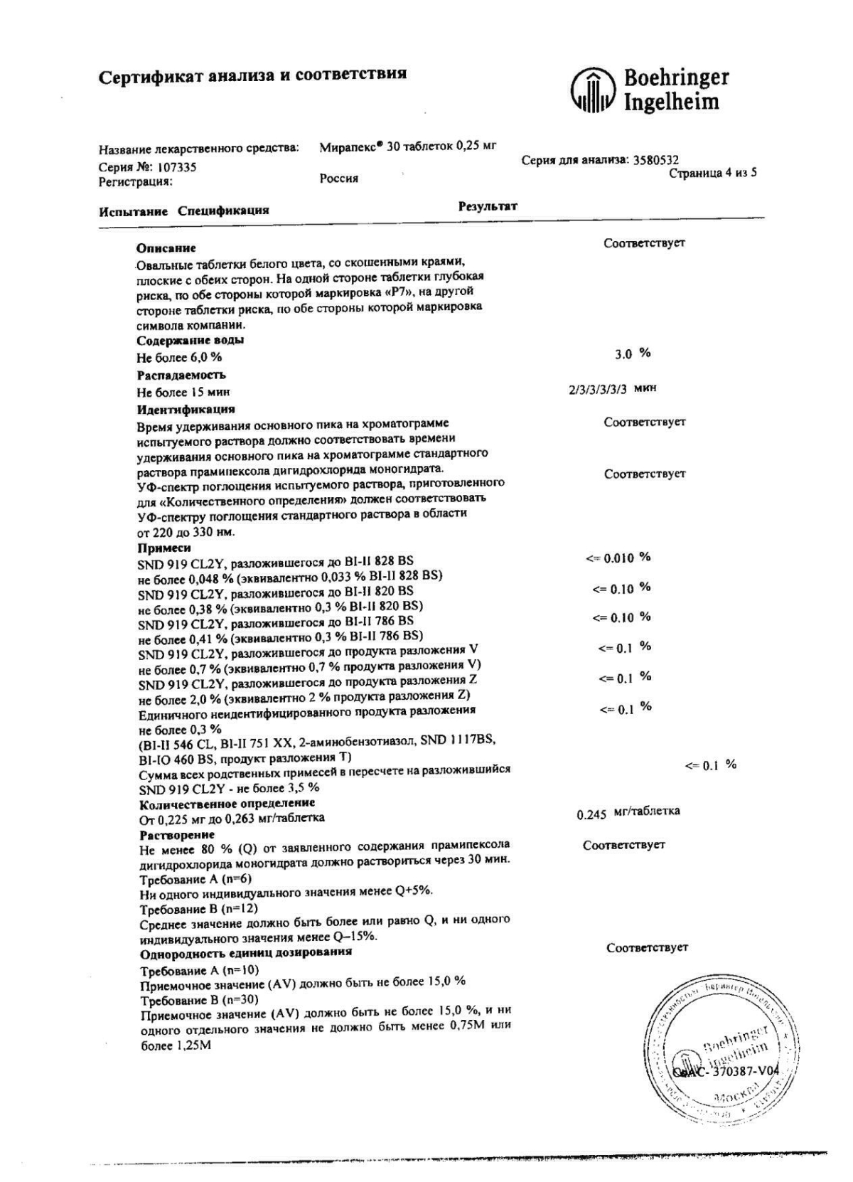 Мирапекс инструкция по применению, цены, отзывы, аналоги - купить в Аптеке  Вита Лиман Р.П., Астраханская область