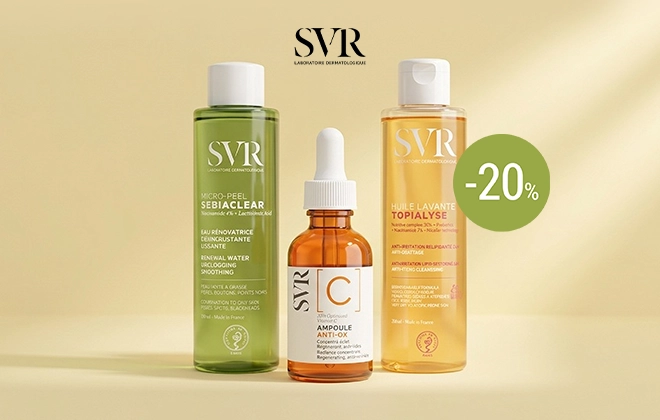 Скидка 20% на косметику SVR