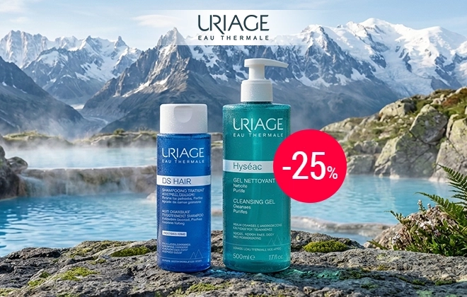 Скидка 25% на косметику Uriage