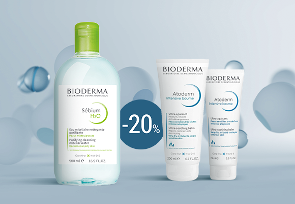 Скидка 20%<br>на косметику Bioderma