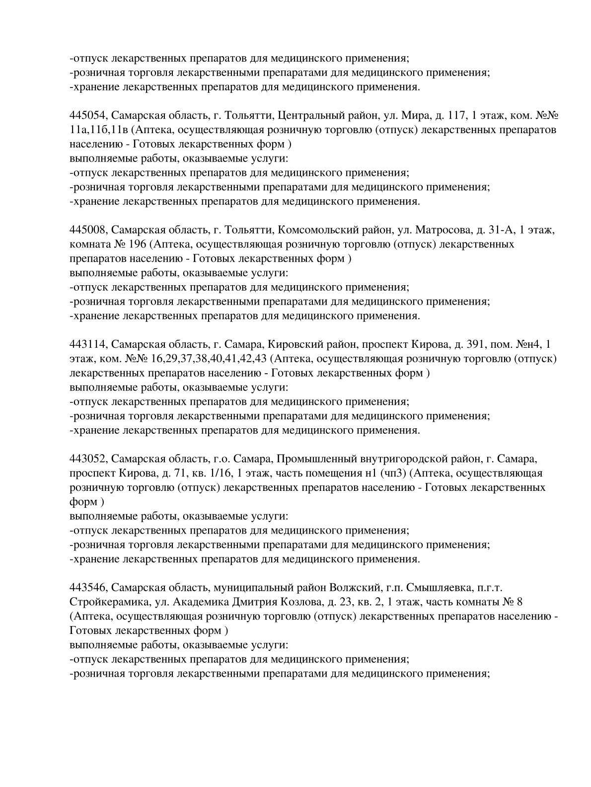 Выписка из реестра лицензий компании-партнера ООО ФЕНИКС страница 14