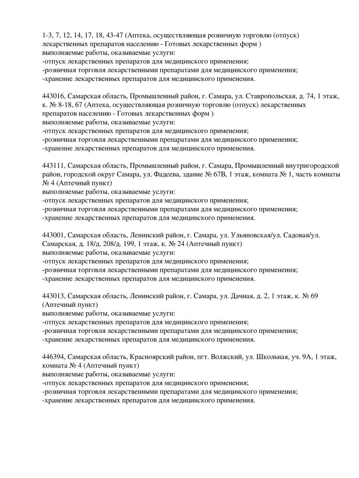Выписка из реестра лицензий компании-партнера ООО ФЕНИКС страница 4
