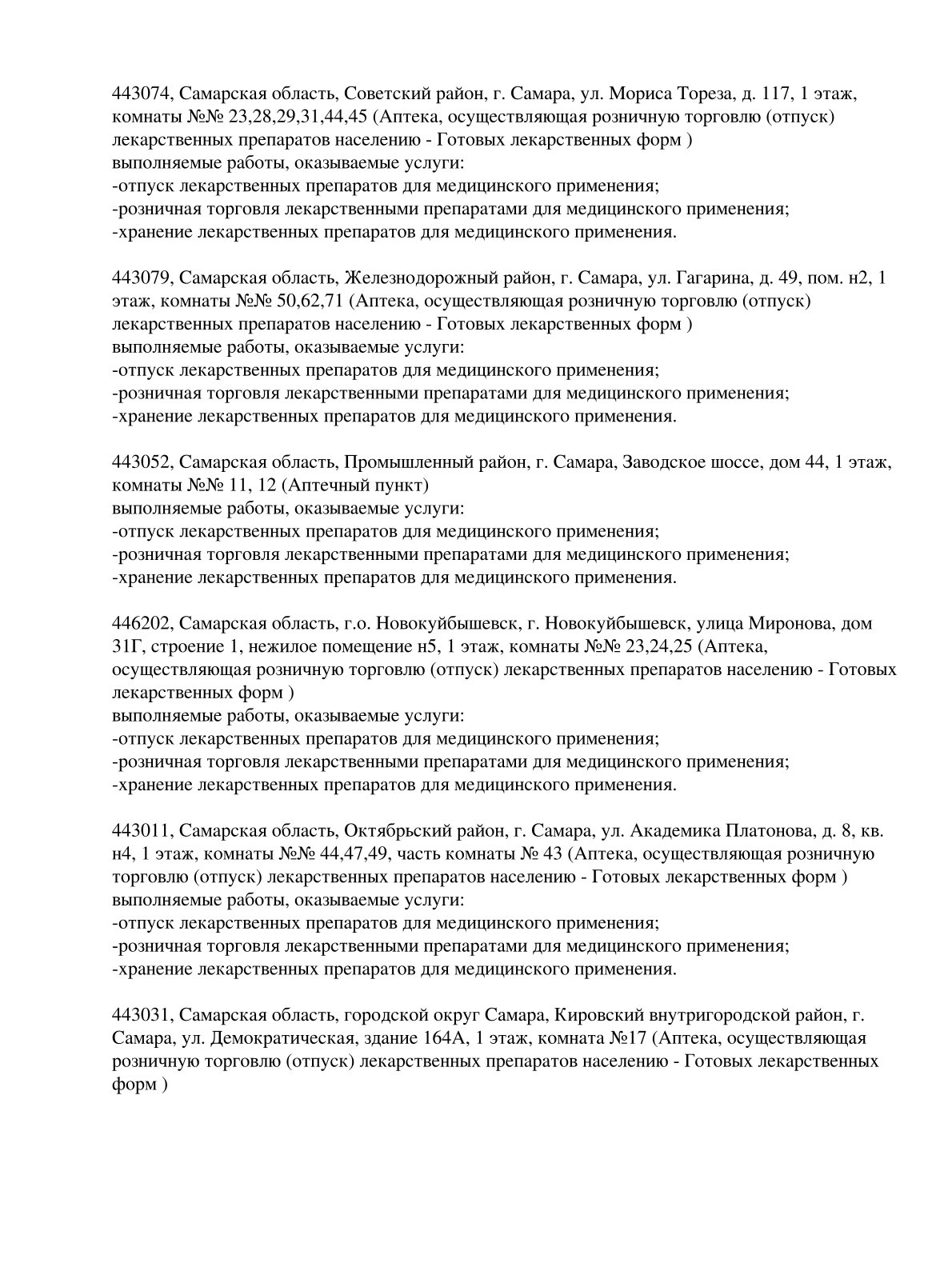 Выписка из реестра лицензий компании-партнера ООО ФЕНИКС страница 5