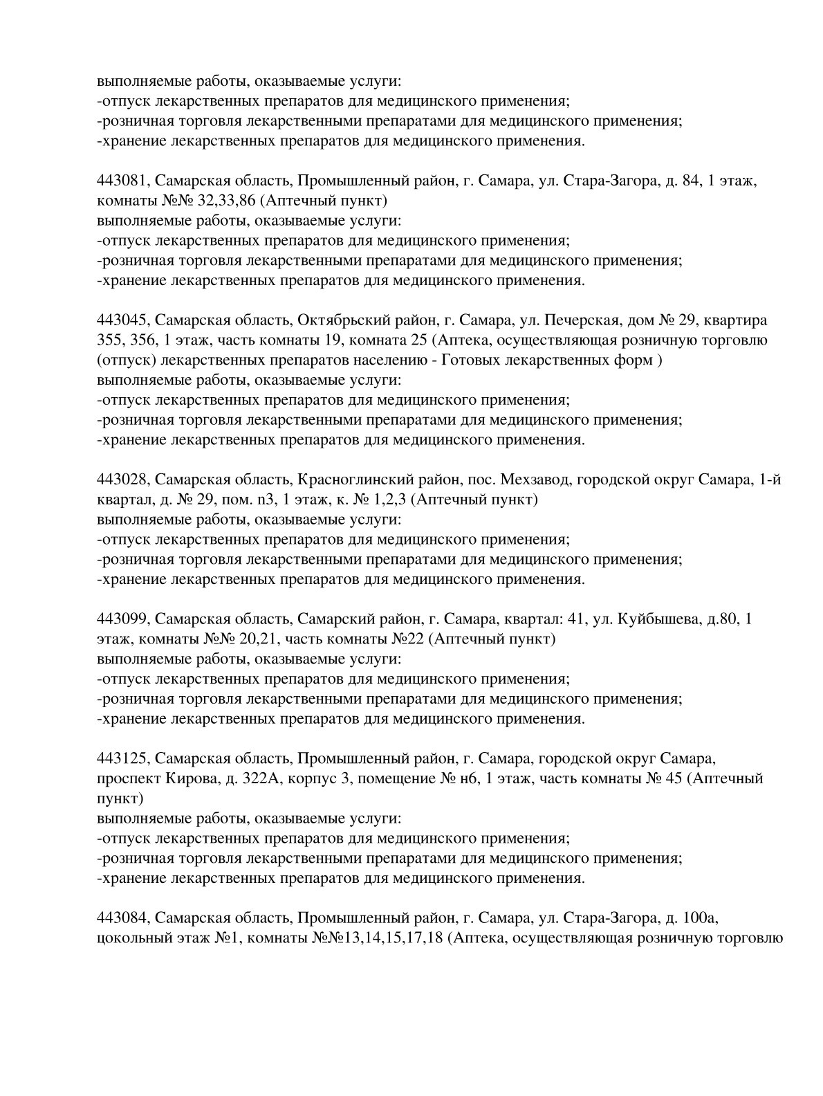 Выписка из реестра лицензий компании-партнера ООО ФЕНИКС страница 6