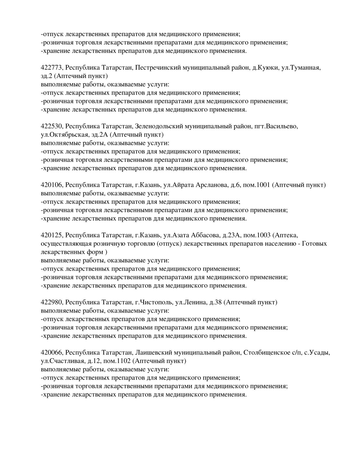 Выписка из реестра лицензий компании-партнера ООО КАЛИПСО страница 33