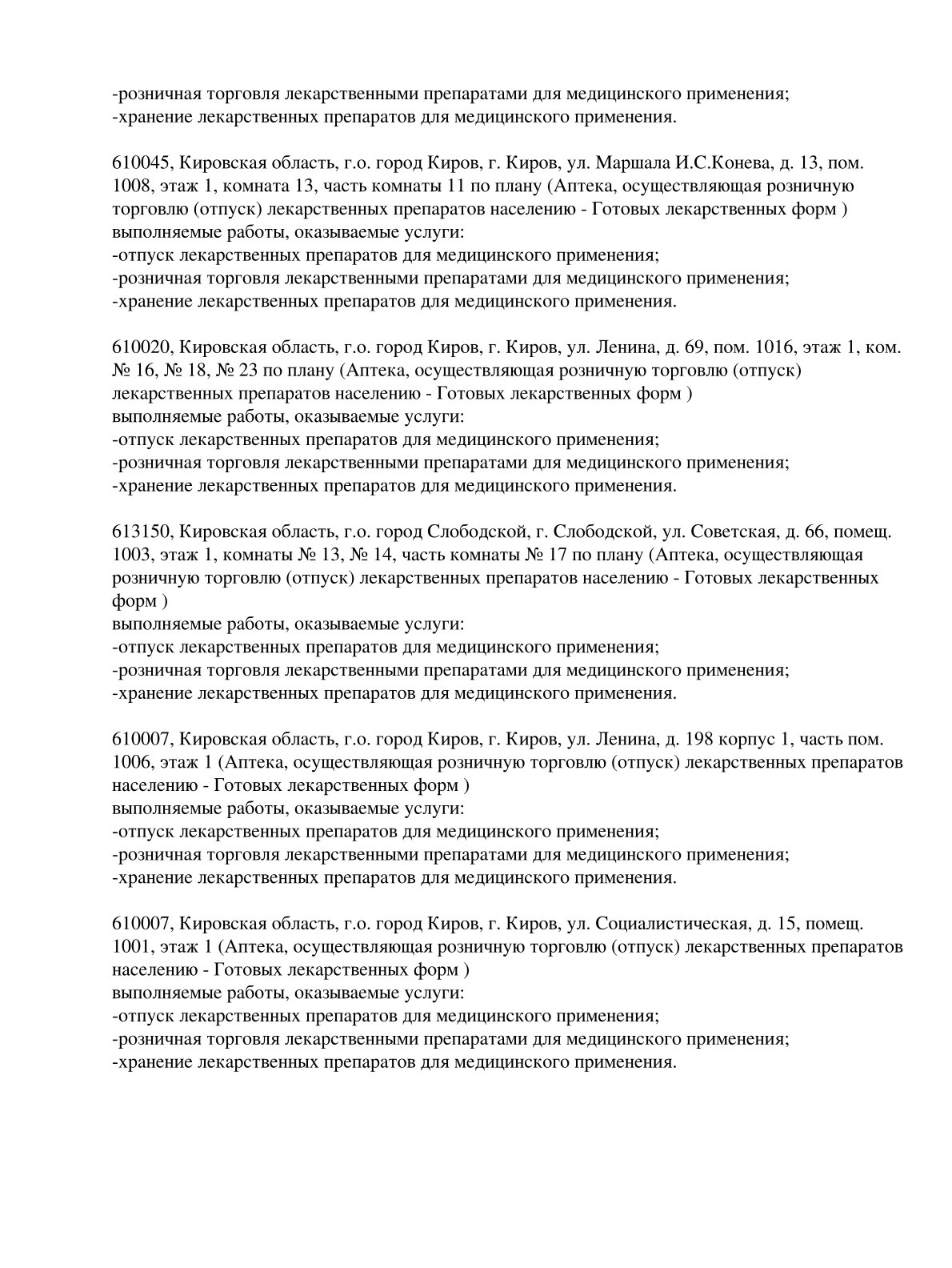 Выписка из реестра лицензий компании-партнера ООО КИПАРИС страница 8