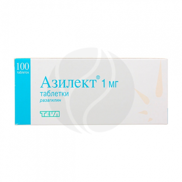 Азилект таблетки 1мг, №100 Таблетки Упаковка Teva,  в аптеке ВИТА