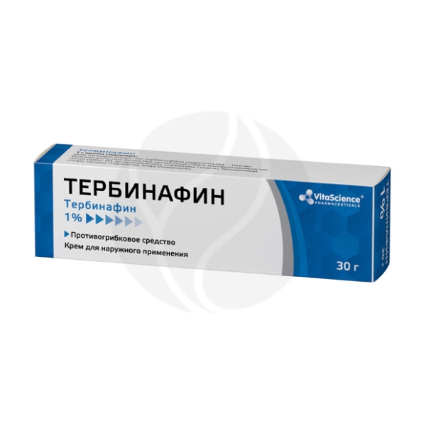 Vitascience Тербинафин крем д/наружн. прим. 1%, 30г Крем для наружного .