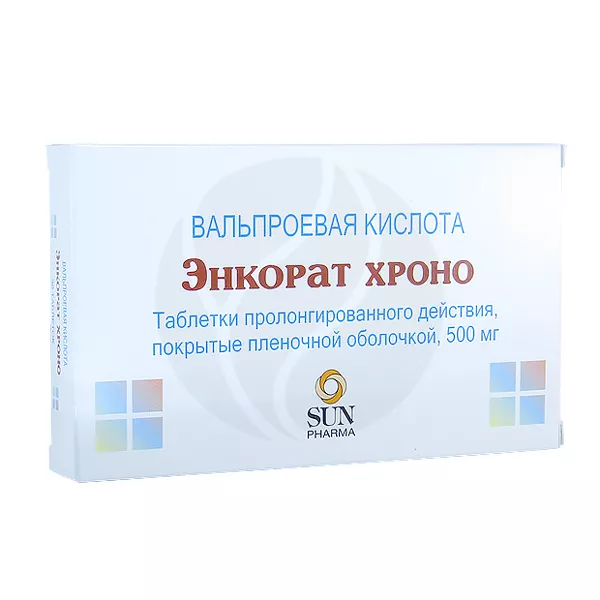 Изображение товара Энкорат Хроно таблетки пролонгированного действия 500мг, №30 Изображение товара Энкорат Хроно таблетки пролонгированного действия 500мг, №30