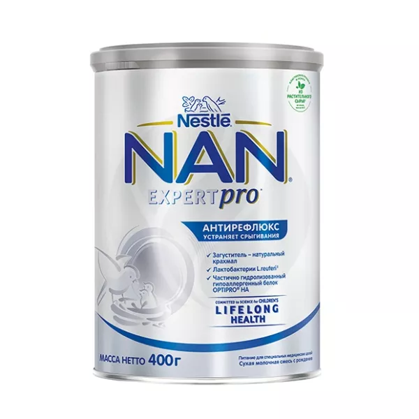 Изображение товара Nestle NAN Антирефлюкс молочная смесь с рождения 400г Германия