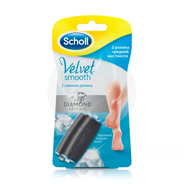 Scholl Velvet Smooth сменные насадки для электрической пилки, 2шт
