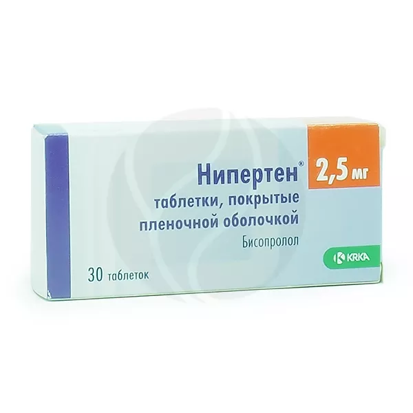 Нипертен 2.5 отзывы инструкция по применению. Нипертен 5мг. №30 таб. П/П/О /Krka/. Нипертен бисопролол 2.5. Нипертен, таблетки 2,5мг №30. Нипертен таблетки 5 мг.