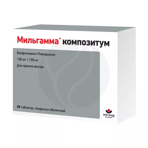 Изображение товара Мильгамма композитум 100мг таблетки п/о 60 шт.