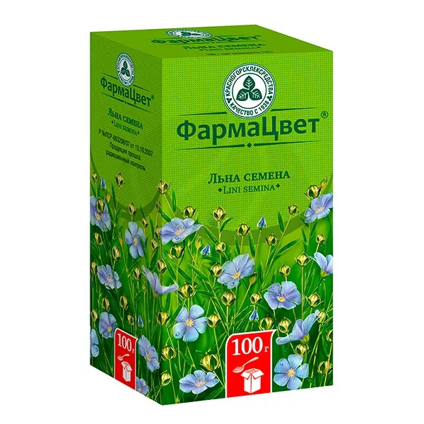 Изображение товара Льна семена цельные 100г натуральное средство для желудочно-кишечного тракта