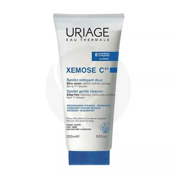 Изображение товара Uriage Xemose C8+ мягкий очищающий гель с церамидами, 200мл Изображение товара Uriage Xemose C8+ мягкий очищающий гель с церамидами, 200мл