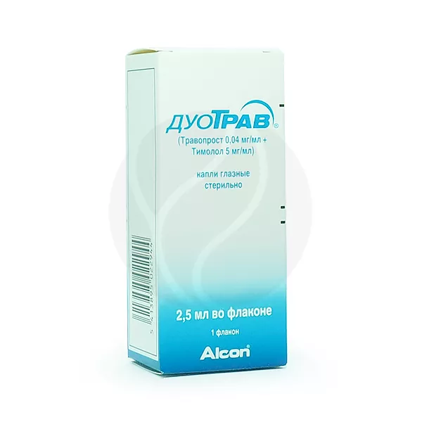 Изображение товара ДуоТрав капли глазные 2,5 мл противоглаукомное средство