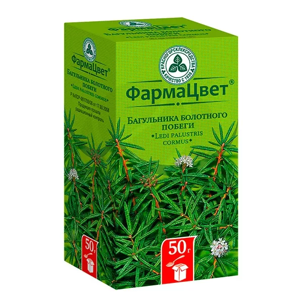 Изображение товара Багульника болотного побеги 50 г - лекарственное растительное сырье для настоев