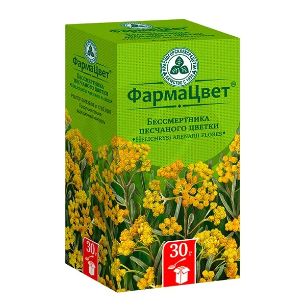 Бессмертника песчаного цветки, 30г