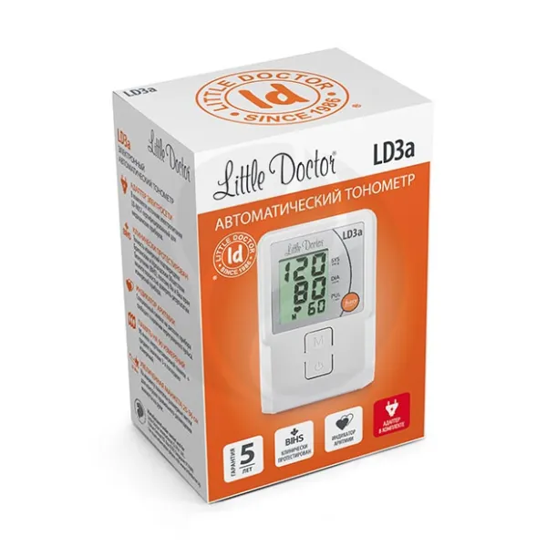 Изображение товара Автоматический тонометр на плечо Little Doctor LD3A с адаптером