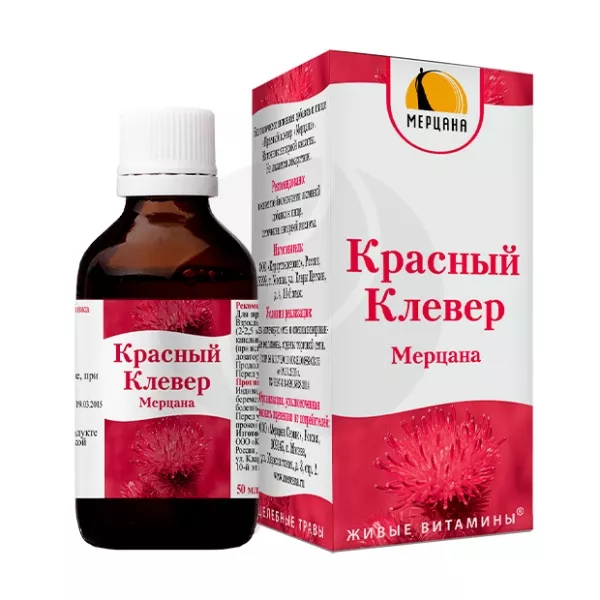 Красный Клевер Мерцана капли д/приема внутрь, 50мл