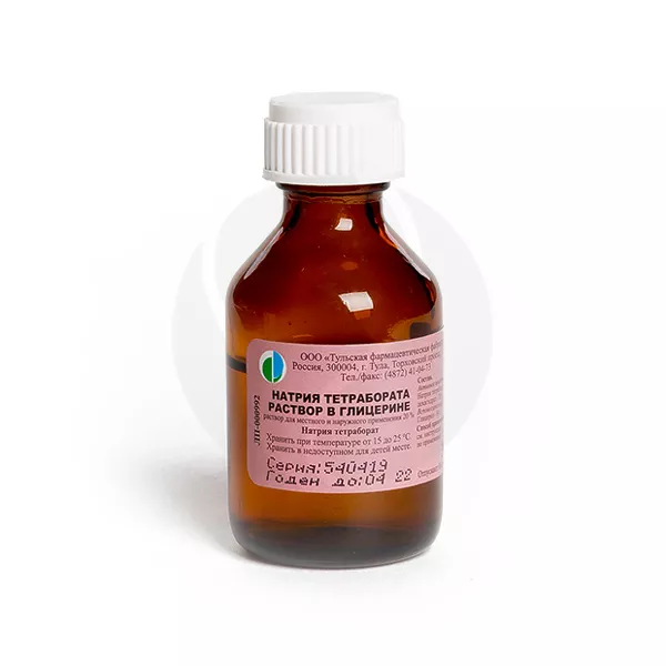 Изображение товара Натрия тетрабората раствор д/местн. и наружн. прим. 20%, 30г Тульская ф.ф-ка Изображение товара Натрия тетрабората раствор д/местн. и наружн. прим. 20%, 30г Тульская ф.ф-ка