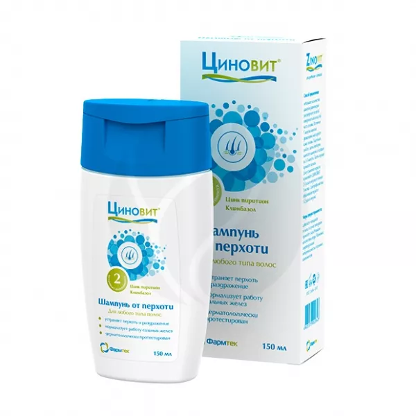Изображение товара Циновит шампунь для волос от перхоти, 150мл - эффективное средство против перхоти