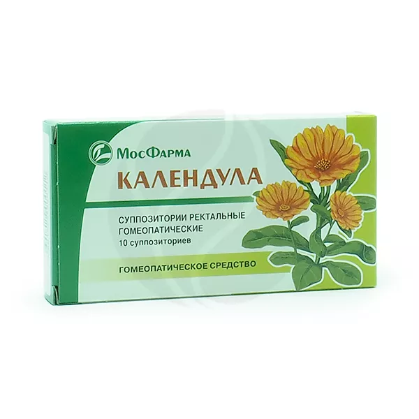 Изображение товара Календула суппозитории рект., №10 Изображение товара Календула суппозитории рект., №10