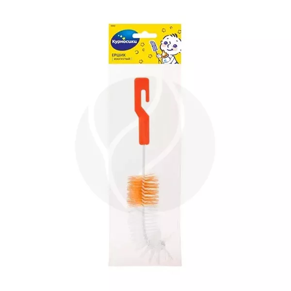 Изображение товара Курносики изогнутый ершик для бутылочек удобная очистка и гигиена