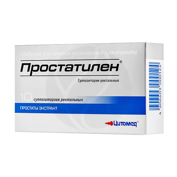 Изображение товара Простатилен суппозитории ректальные 3мг 30мг, Россия, лечение простаты