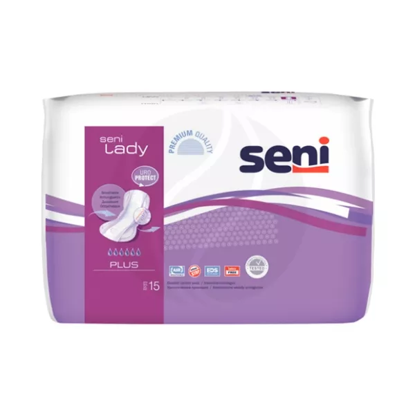 Изображение товара Урологические прокладки Seni Lady Plus 15 штук для женщин высокая впитываемость