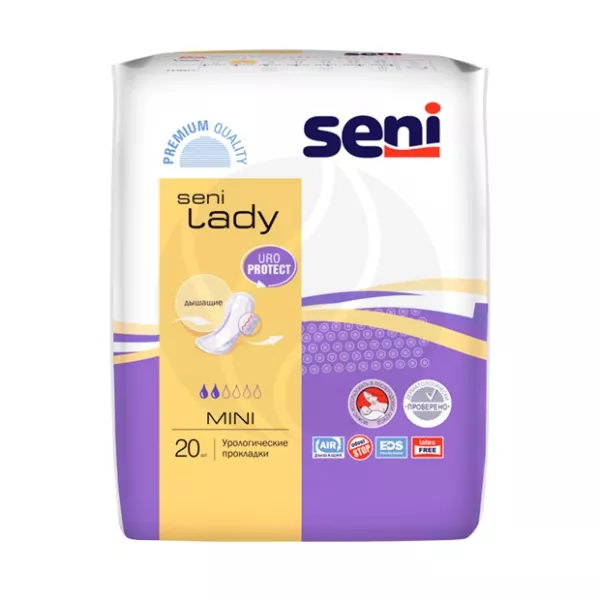 Изображение товара Seni Lady Mini прокладки урологические, 20шт Изображение товара Seni Lady Mini прокладки урологические, 20шт