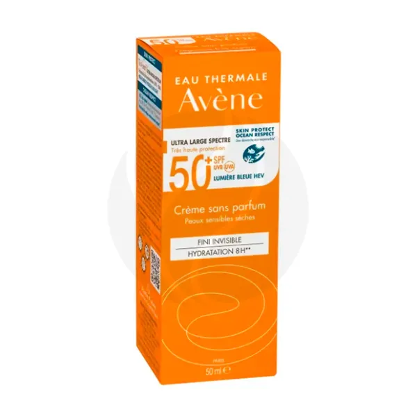 Изображение товара Солнцезащитный крем SPF50+ без отдушек 50мл Avène для чувствительной кожи