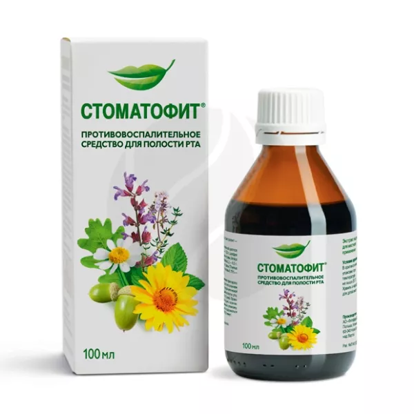 Стоматофит экстракт жидкий д/мест.прим., 100мл