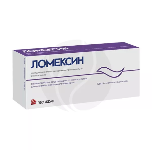 Изображение товара Ломексин крем д/ваг. и наруж. прим. 2%, 78г Изображение товара Ломексин крем д/ваг. и наруж. прим. 2%, 78г