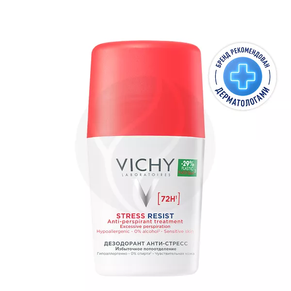 Изображение товара Vichy Шариковый дезодорант анти-стресс 72ч 50мл без спирта без парабенов Изображение товара Vichy Шариковый дезодорант анти-стресс 72ч 50мл без спирта без парабенов