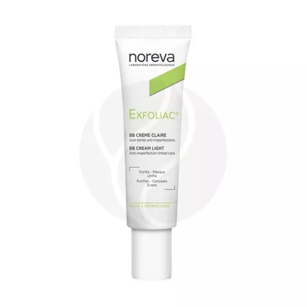 Изображение товара Noreva Exfoliac ВВ-крем для проблемной кожи светлый 30мл матирующий тональный крем Изображение товара Noreva Exfoliac ВВ-крем для проблемной кожи светлый 30мл матирующий тональный крем