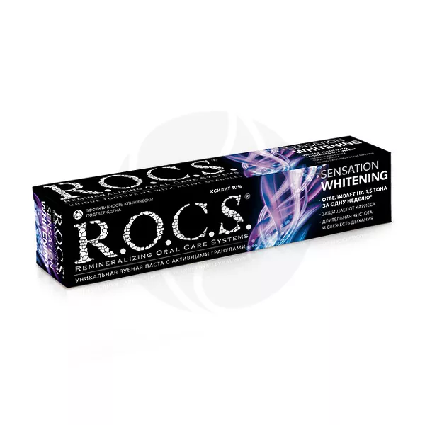 Изображение товара R.O.C.S. Сенсационное отбеливание зубная паста, 74г Изображение товара R.O.C.S. Сенсационное отбеливание зубная паста, 74г