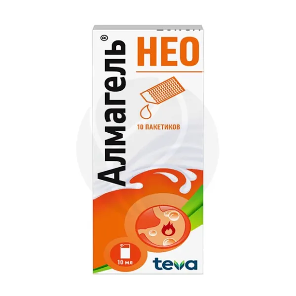 Изображение товара Алмагель НЕО суспензия для приема внутрь 10мл №10 Болгария