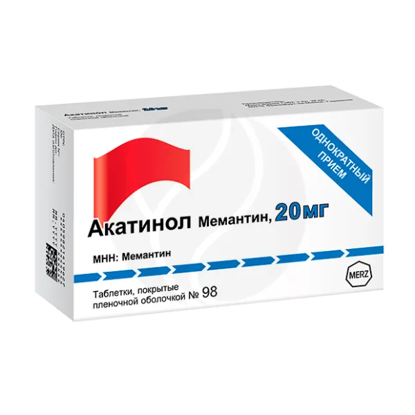 Изображение товара Мемантин таблетки покрытые 20 мг Rottendorf Pharma Германия