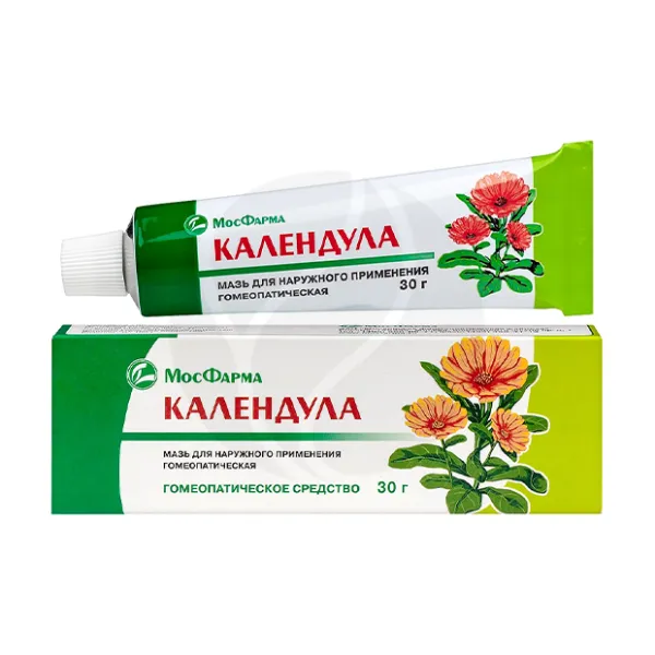 Изображение товара Календула мазь д/наружн. прим. гомеопатическая, 30г Изображение товара Календула мазь д/наружн. прим. гомеопатическая, 30г