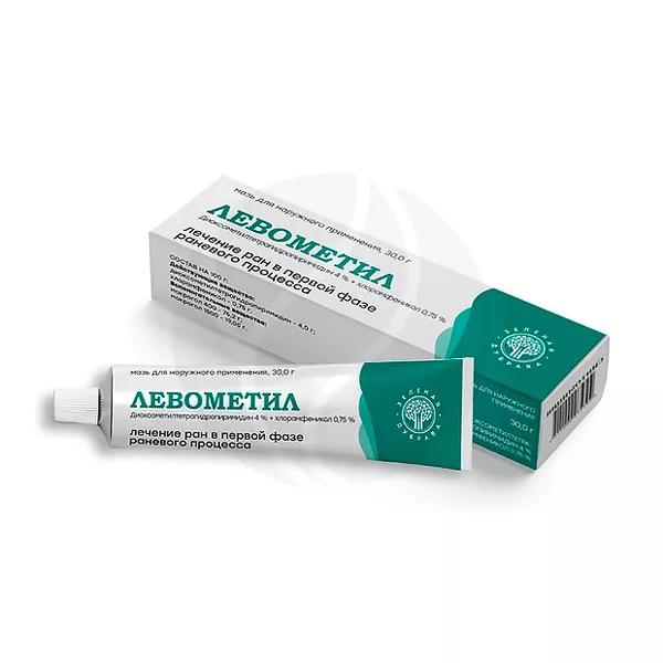 Изображение товара Левометил мазь д/наружн. прим. 40мг/г+7,5мг/г, 30г Изображение товара Левометил мазь д/наружн. прим. 40мг/г+7,5мг/г, 30г