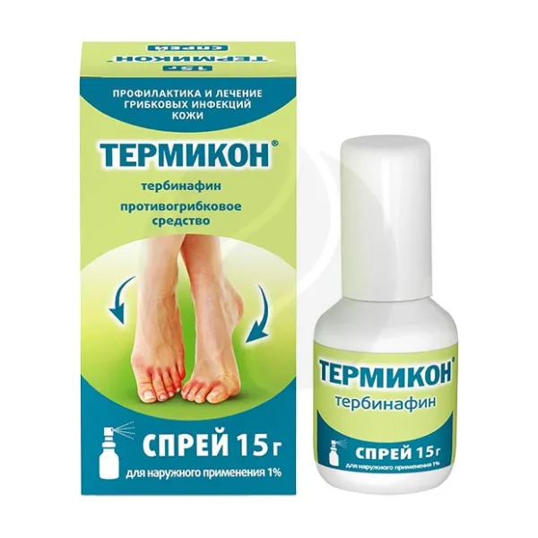 Изображение товара Термикон спрей д/наружн. прим. 1%, 15г Фармстандарт