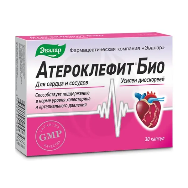 Изображение товара Эвалар Атероклефит Био капсулы для сердечно-сосудистой системы