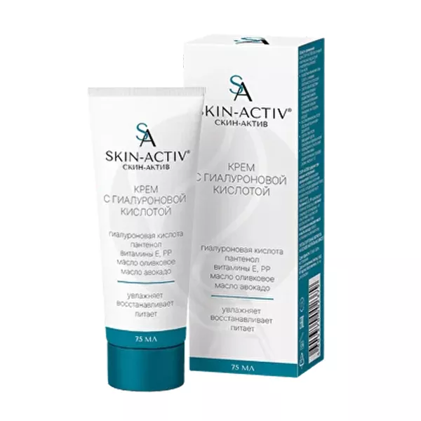 Изображение товара Skin-Activ крем с гиалуроновой кислотой 75мл для увлажнения и ухода за кожей лица Изображение товара Skin-Activ крем с гиалуроновой кислотой 75мл для увлажнения и ухода за кожей лица