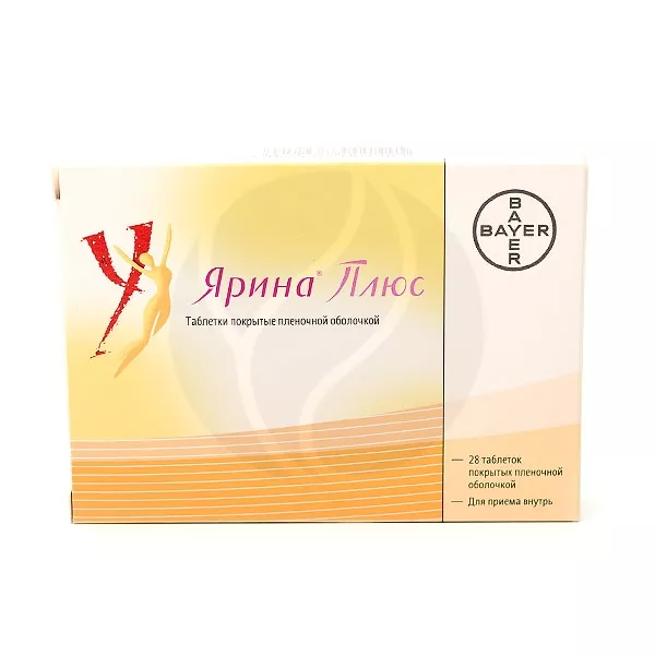 Изображение товара Ярина Плюс таблетки покрытые пленочной оболочкой 28 шт комбинированный гормональный контрацептив