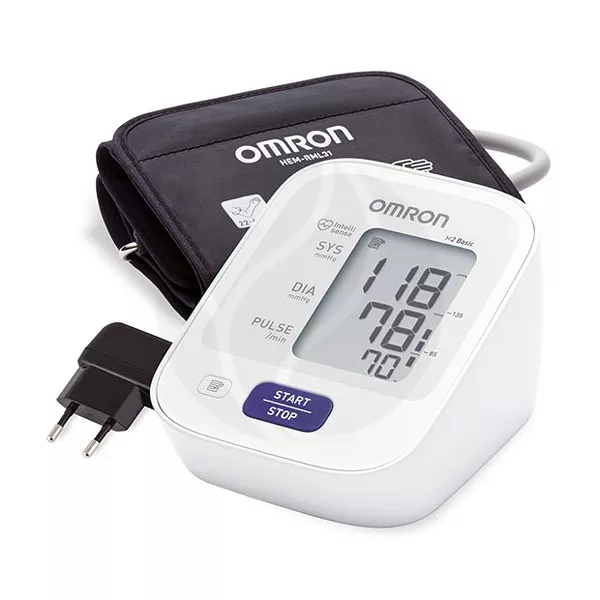 Изображение товара Автоматический тонометр Omron M2 Basic с адаптером и манжетой 22-42 см Изображение товара Автоматический тонометр Omron M2 Basic с адаптером и манжетой 22-42 см