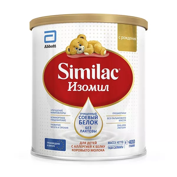 Изображение товара Similac Изомил сухая смесь (0+), 400г Изображение товара Similac Изомил сухая смесь (0+), 400г