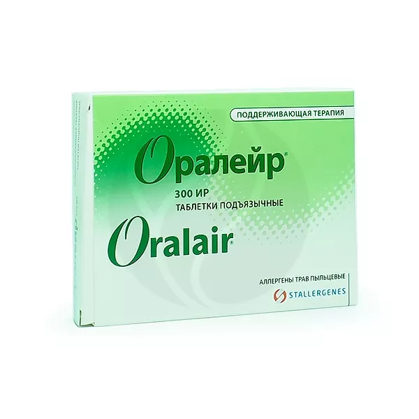 Изображение товара Оралейр таблетки подъязычные 300ИР для борьбы с аллергиями 30 шт