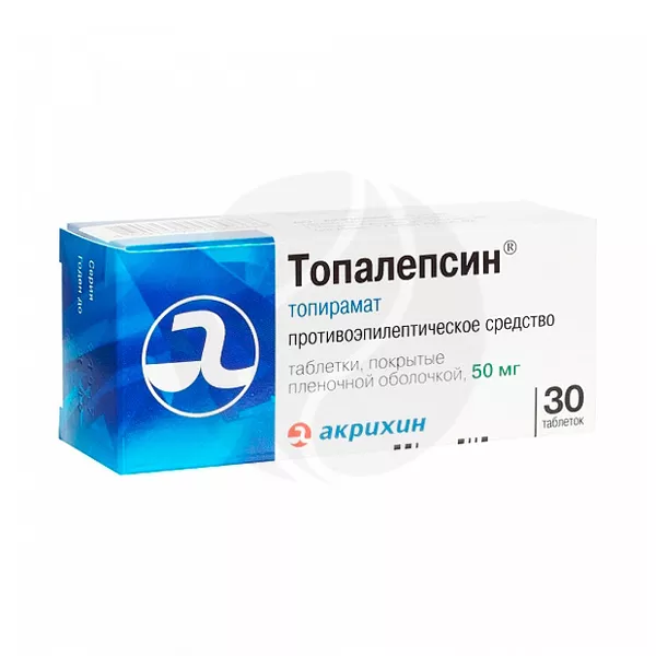 Изображение товара Топалепсин Акрихин АО 50мг таблетки покрытые 30 шт Изображение товара Топалепсин Акрихин АО 50мг таблетки покрытые 30 шт